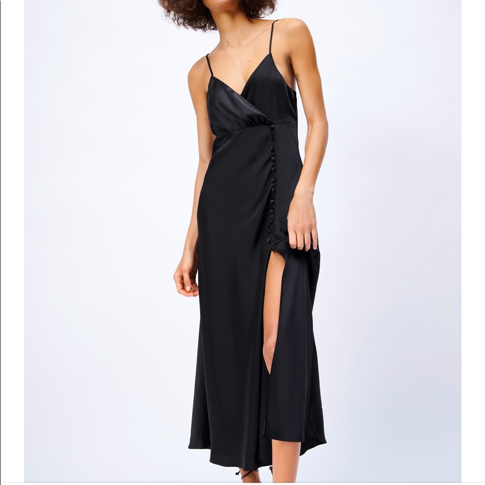 Black Satin Dress